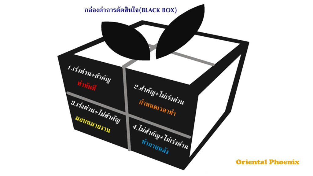 การตัดสินใจแบบเฉียบคม ตามแนวคิด “BLACK BOX”