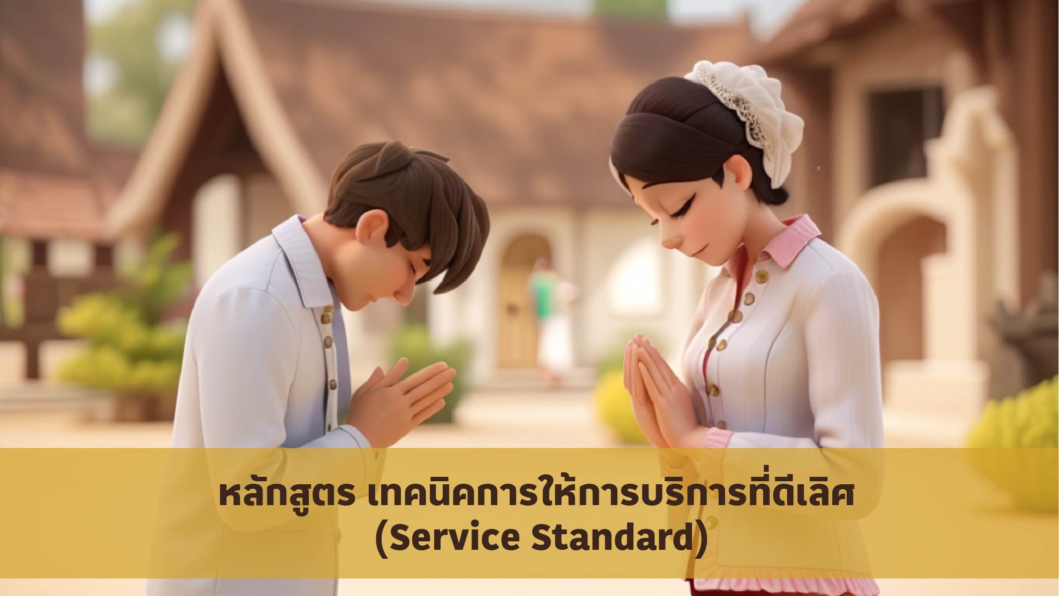 หลักสูตร เทคนิคการให้การบริการที่ดีเลิศ (Service Standard)