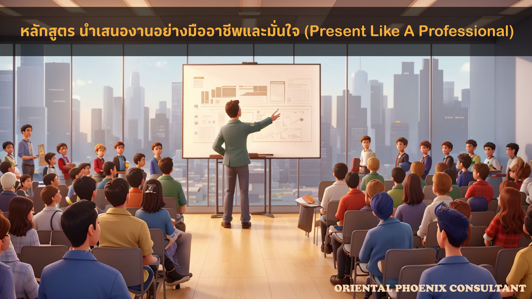 หลักสูตร นำเสนองานอย่างมืออาชีพและมั่นใจ (Present Like A Professional)