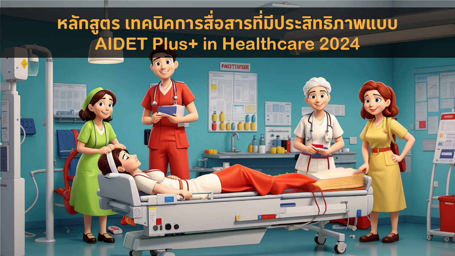 เทคนิคการสื่อสารที่มีประสิทธิภาพแบบ AIDET Plus+ in Healthcare 2024